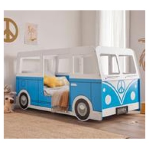 Kids Vee Dee Bus Bed Blue single