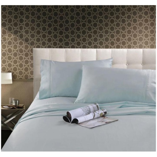 Kingtex 300TC Cotton Sheet Set Ice Blue Single