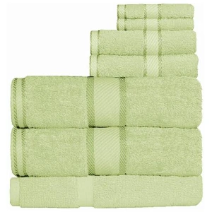 Kingtex 550gsm Cotton 7 Pce Bath Sheet Set New Apple