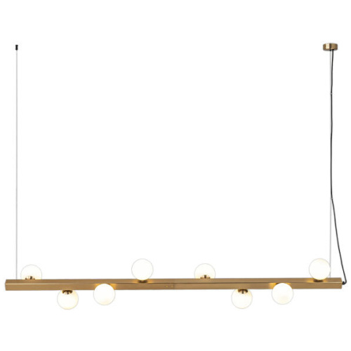 Kitchen Bench Henry Pendants Lights Brass Opal Modern Contemporary Dining Table Lighting