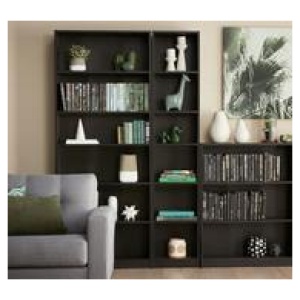 Kobi Large Wide Bookcase Black