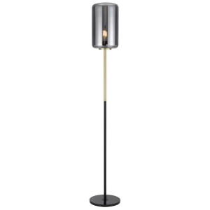 Korova Floor Lamp Brass Smoke | Telbix Lighting