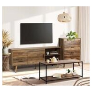 Lexi 2 Tier Coffee Table Brown