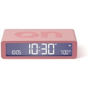 Lexon Flip Classic Reversible Alarm Clock - Pink