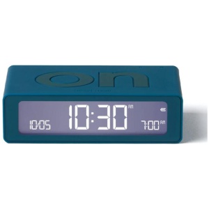Lexon Flip Mini Reversible Alarm Clock - Blue