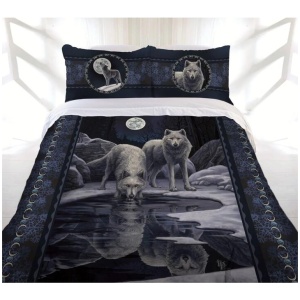 Lisa Parker Collection Warrior Of Winter Wolves Quilt Cover Set King