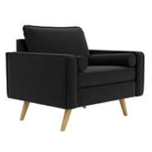Lisbon Armchair Black 1 Seater