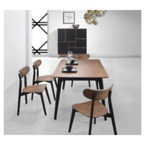 Liya 6 Seater Dining Table Brown