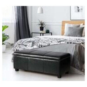 Lochan Storage Ottoman Black