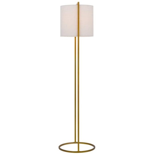 Loftus Floor Lamp, Antique Gold, Ivory