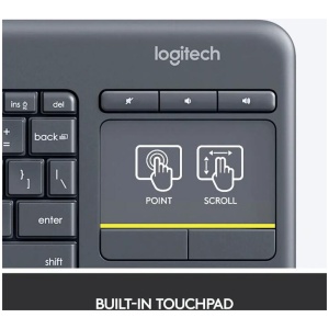 Logitech Wireless Touch Keyboard K400 Plus