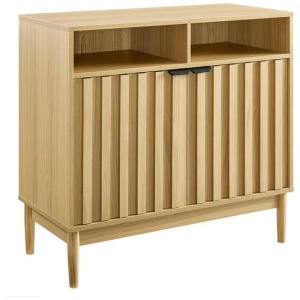 Maestro Furniture Tenjin Wooden 2-Door Sideboard Buffet Unit Storage Cabinet Natural