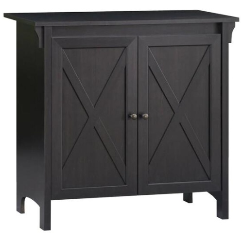 Maestro Furniture Tyann 2-Door Sideboard Multi-Purpose Low Cupboard Storage Cabinet - Espresso