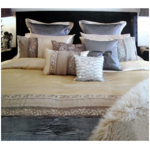Manhattan Rominda Gold Quilt Cover Set Queen