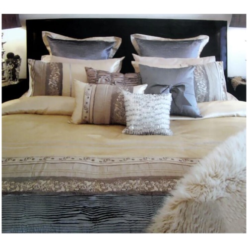 Manhattan Rominda Gold Quilt Cover Set Queen