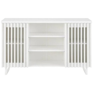 Manila Buffet Unit Sideboard Storage Cabinet - White - White