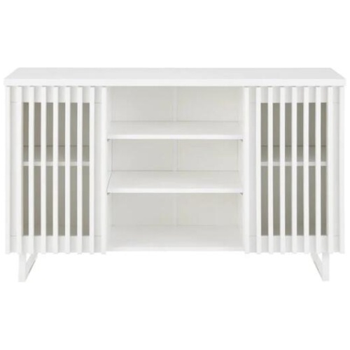 Manila Buffet Unit Sideboard Storage Cabinet - White - White