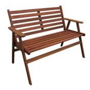 Manora 2 Seater Bench Brown