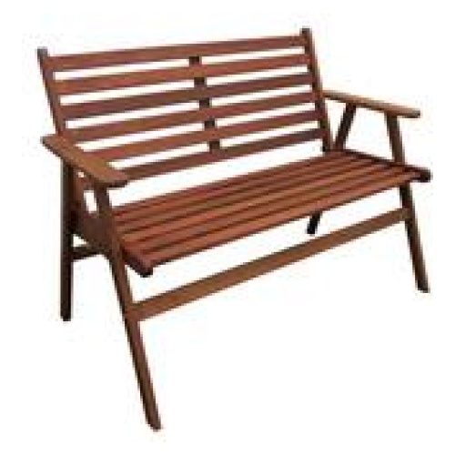Manora 2 Seater Bench Brown