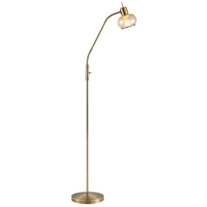 Marbell Floor Lamps Modern Brass Lights Amber Glass Telbix Lighting