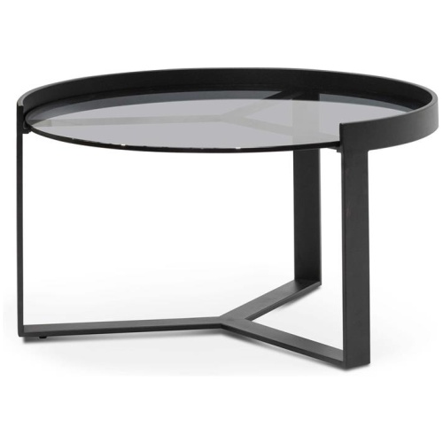 Marcel 70cm Glass Round Coffee Table - Medium by Interior Secrets - AfterPay Available