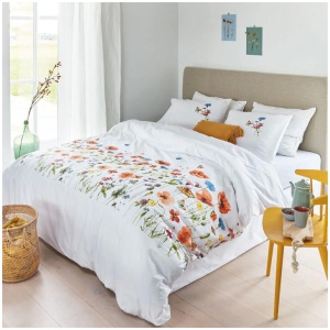 Marjolein Bastin Poppy Parade Multi Cotton Quilt Cover Set Super King