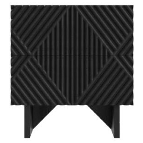 Marlon Nighstand Bedside Table Black Acacia - Black Acacia