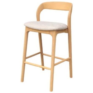 Marlow 65cm Natural Bar Stool - Naxos Beige by Interior Secrets - AfterPay Available