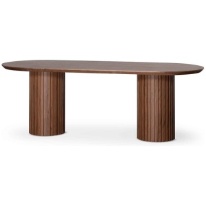 Marty 2.2m Wooden Dining Table - Walnut by Interior Secrets - AfterPay Available