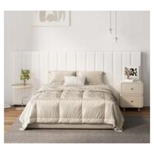 Matty Double, Queen And King Compatible Bedhead White