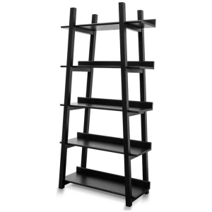 Mayson Bookshelf - Black Oak by Interior Secrets - AfterPay Available