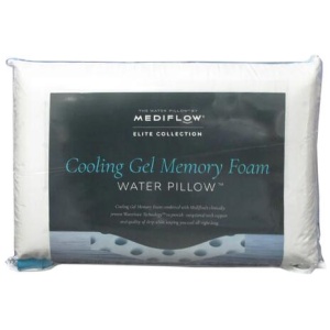 Mediflow Elite Premium Fiber Cooling Gel Memory Foam Water Pillow 44 x 66 cm