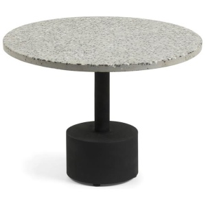 Melano Low Terrazzo Top Side Table - Black Base by Interior Secrets - AfterPay Available