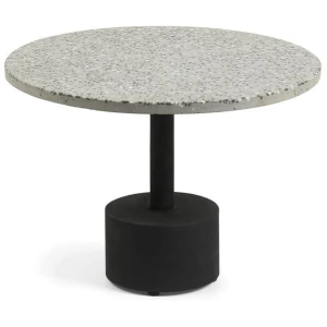 Melano Low Terrazzo Top Side Table - Black Base by Interior Secrets - AfterPay Available
