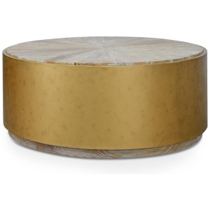 Melvin 1m Round Elm Coffee Table by Interior Secrets - AfterPay Available