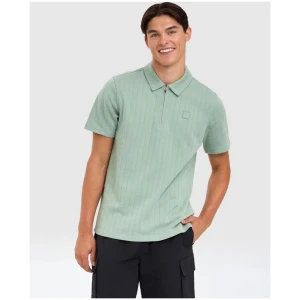 Men's Anchored Down Zip Polo - ICEBERG GREEN - ICEBERG GREEN