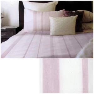 Metropolitan Waffle Quilt Cover Set Pink - QUEEN