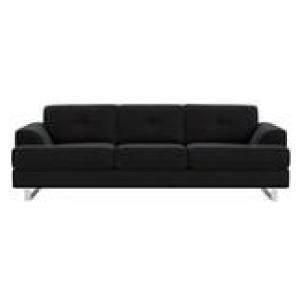 Miami 3 Seater Sofa Black