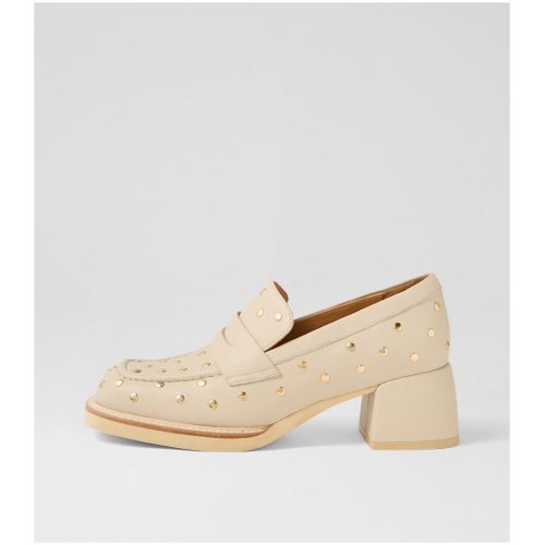 Midas Ayamo Mi Nougat Tumble Leather Nougat Shoes Womens Shoes Casual Heeled Shoes