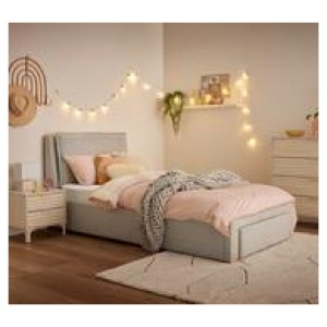 Miko King Single Storage Bed Grey