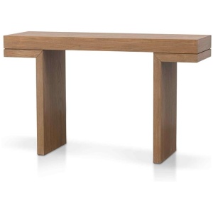 Minerva 1.3m Console Table - Dusty Oak by Interior Secrets - AfterPay Available