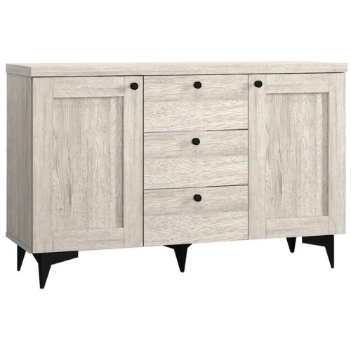 Miyake Wooden Sideboard Buffet Unit Storage Cabinet W/ 2-Door 3-Drawer - Urban Snow