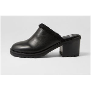 Mollini Benate Mo Black Black Heel Leather Black Black Heel Shoes Womens Shoes Casual Heeled Shoes