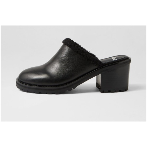 Mollini Benate Mo Black Black Heel Leather Black Black Heel Shoes Womens Shoes Casual Heeled Shoes