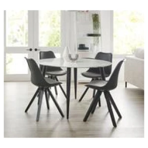 Monaco 4 Seater Dining Table White