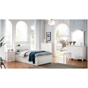 Monzart v timber look bed frame