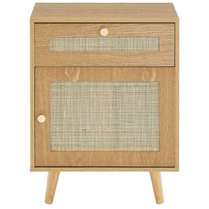 Morocco Rattan Bedside Nightstand Side Table
