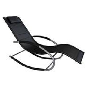 Morris Outdoor Rocking Chair Black