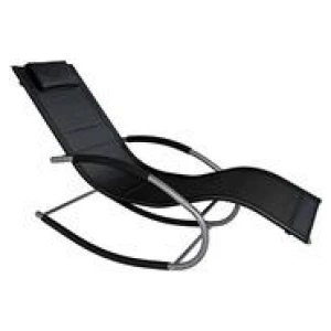 Morris Outdoor Rocking Chair Black