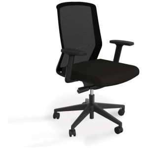 Motion Sync Mesh Ergonomic Office Chair Adjustable Arms - Black by Interior Secrets - AfterPay Available